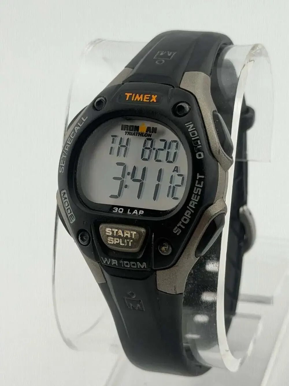 BOGO!-Timex Ironman Triathlon 30 Lap Digital Watch Black/Gray Indiglo 33mm